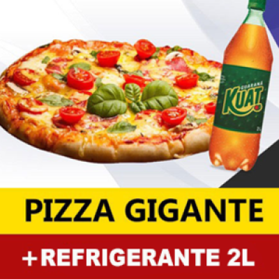 1 Pizza Gigante + Refrigerante 2L